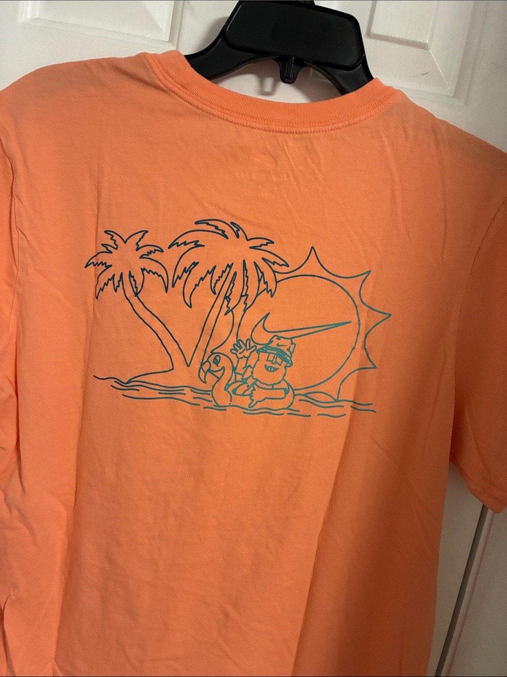 Nike Men's Orange Short-Sleeve Graphic T-Shirt